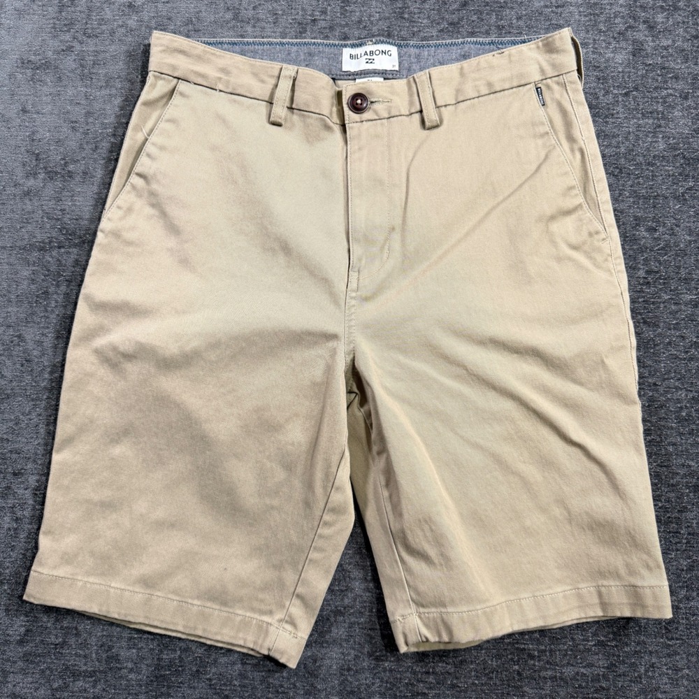 Billabong Carter Stretch Chino‎ Shorts Mens 31 Khaki Tan Walkshorts M250JDAM